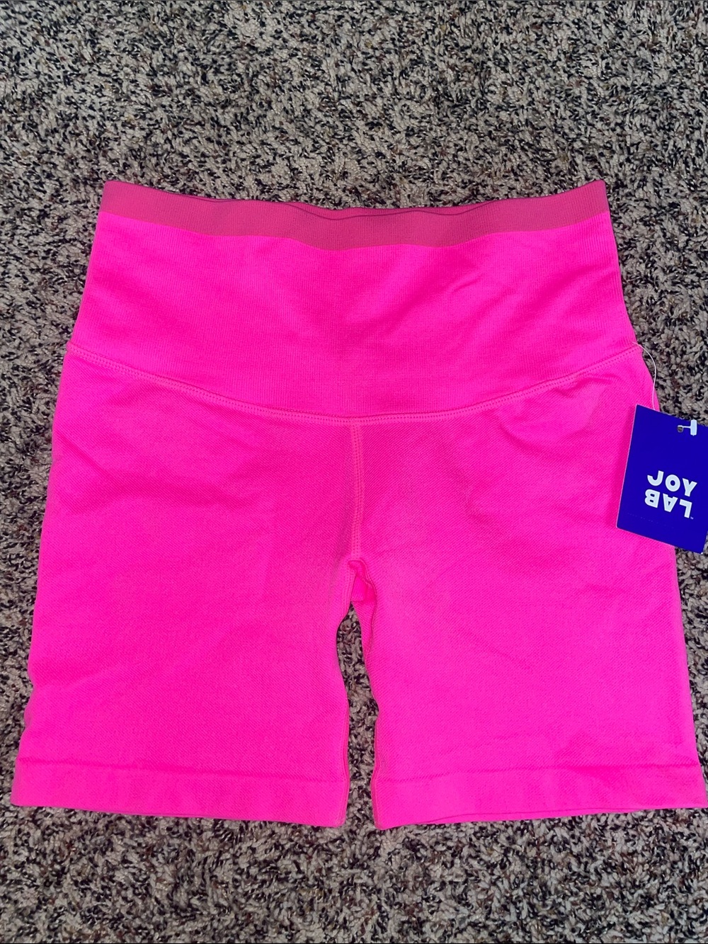 JoyLab Neon Pink High-Rise Seamless Bike Shorts Small | NWT